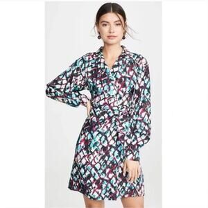 Saloni Mari Silk Printed Mini Dress